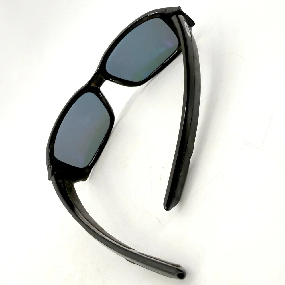 Oakley Straightlink Sunglasses Mens 61mm Black Rectangular Wrap *Scatched